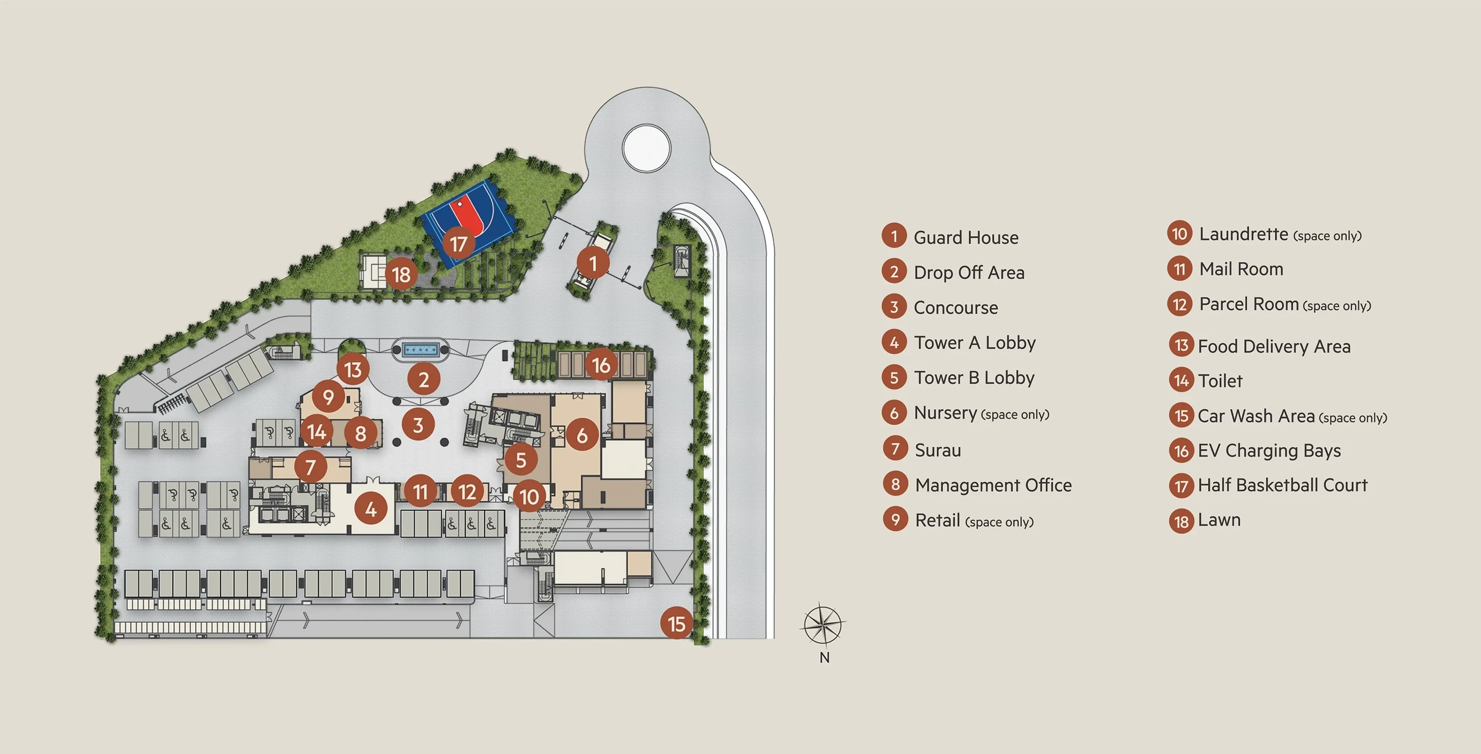 rooftop garden layout