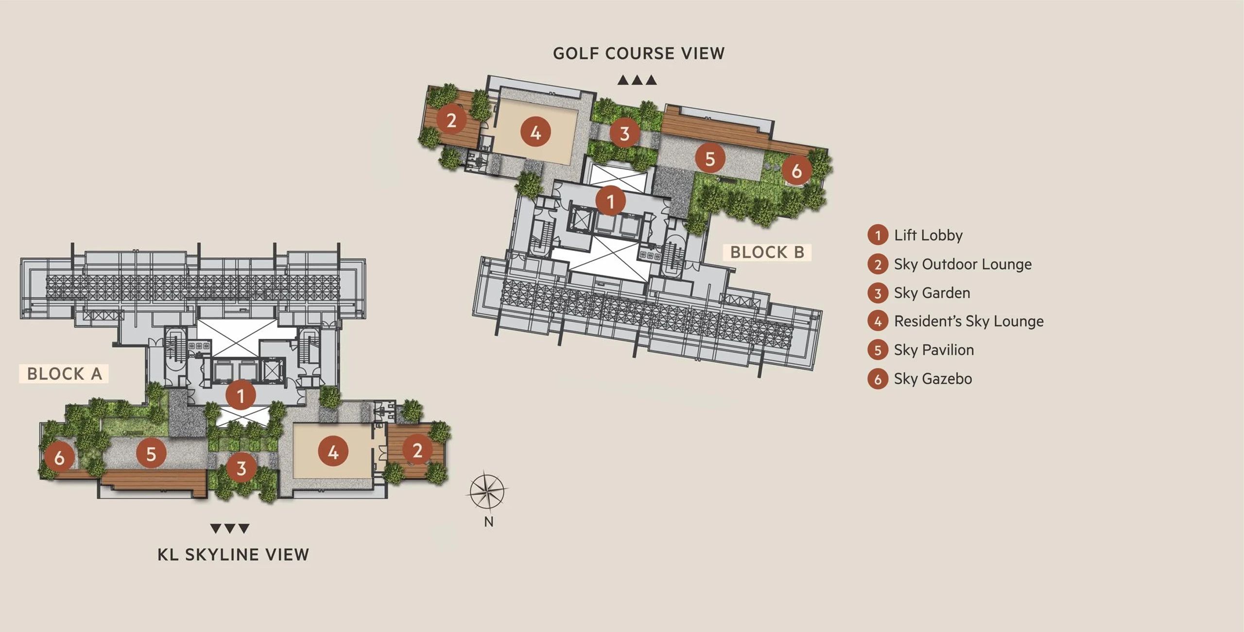 rooftop garden layout